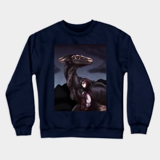 Rainy Day Dinosaur Crewneck Sweatshirt